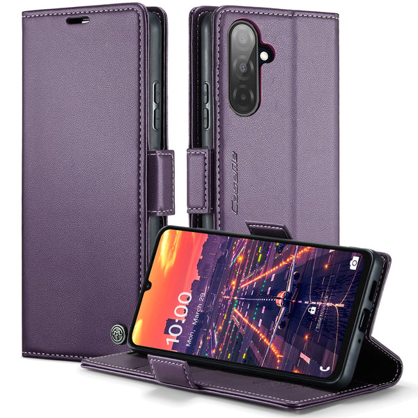 Samsung Galaxy A17 5G CaseMe Retro Wallet Case [Purple]