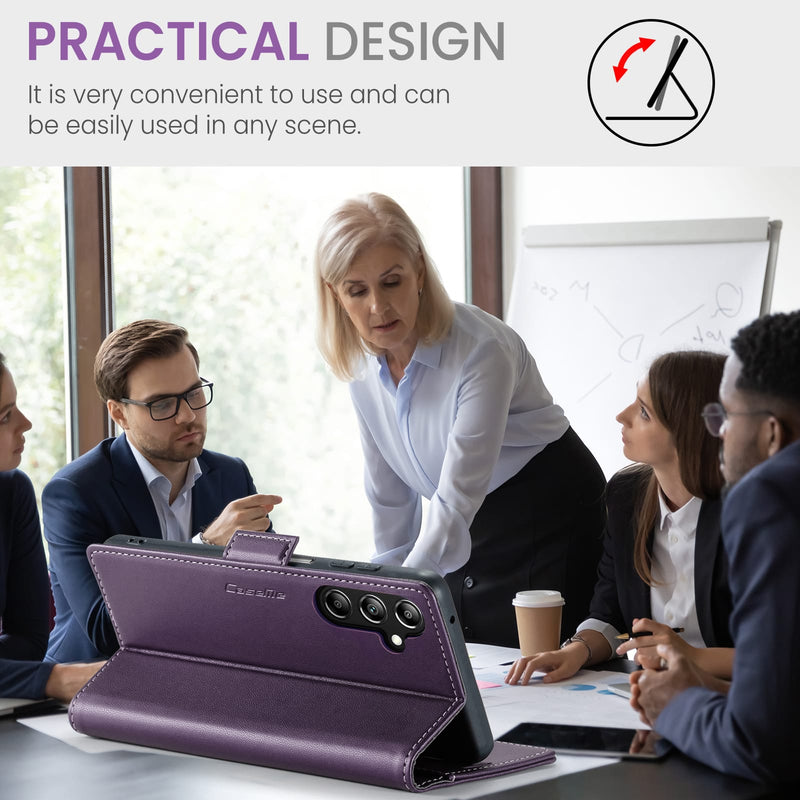 Samsung Galaxy A17 5G CaseMe Retro Wallet Case [Purple]