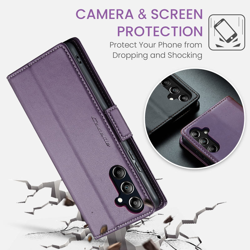 Samsung Galaxy A17 5G CaseMe Retro Wallet Case [Purple]