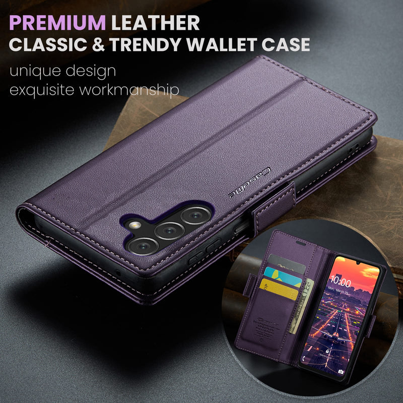 Samsung Galaxy A17 5G CaseMe Retro Wallet Case [Purple]