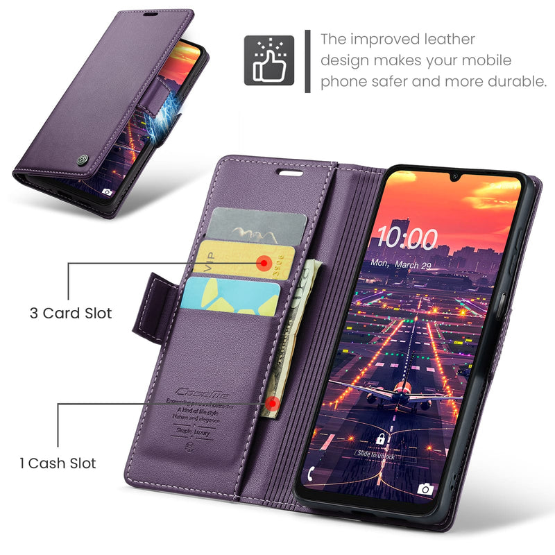 Samsung Galaxy A17 5G CaseMe Retro Wallet Case [Purple]