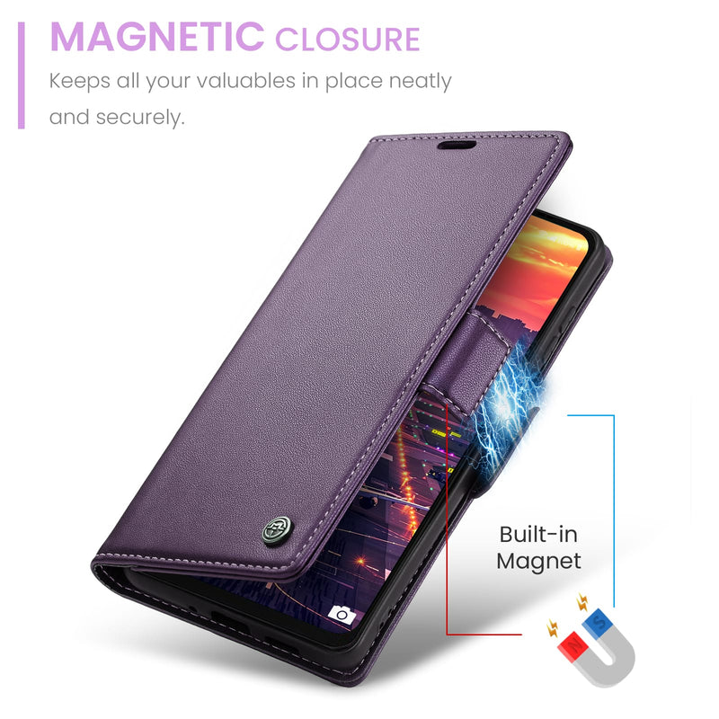 Samsung Galaxy A17 5G CaseMe Retro Wallet Case [Purple]