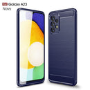 Samsung A23 Carbon Fibre TPU Case Slim Shockproof Cover