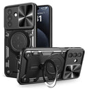 Samsung A26 5G Ring Kickstand Case w/ Camera Cover [Black]