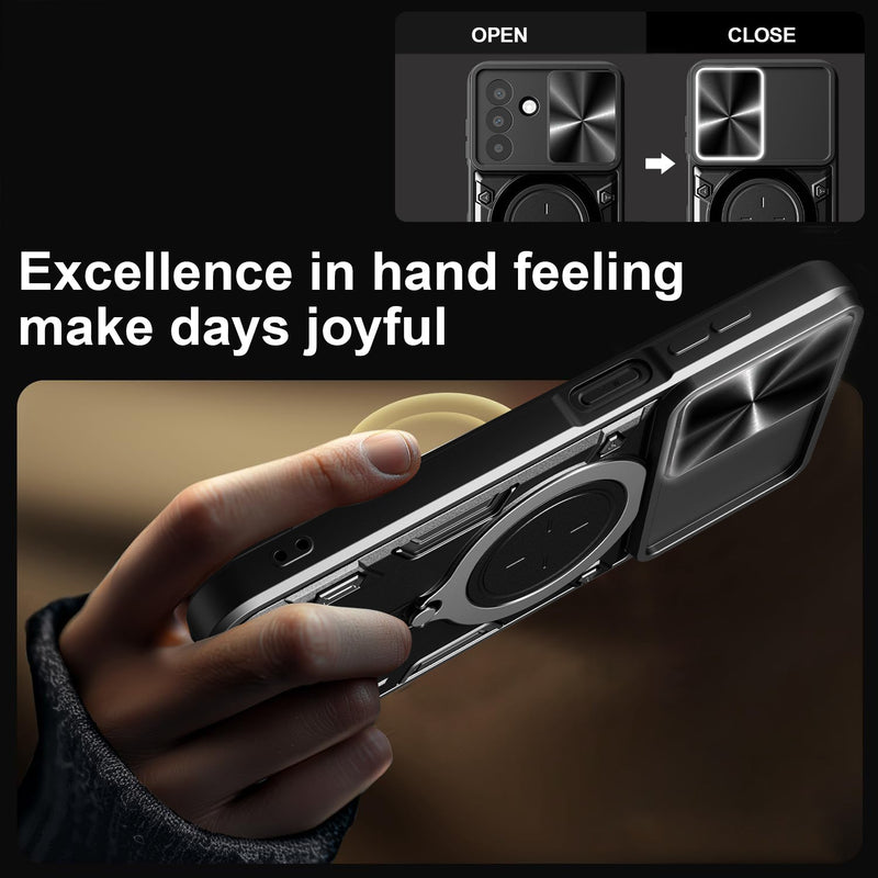 Samsung A26 5G Ring Kickstand Case w/ Camera Cover [Navy]