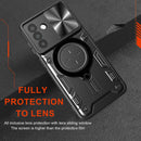 Samsung A26 5G Ring Kickstand Case w/ Camera Cover [Red]