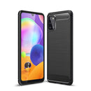 Samsung A31 Carbon Fibre TPU Case Slim Shockproof Cover