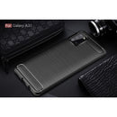 Samsung A31 Carbon Fibre TPU Case Slim Shockproof Cover