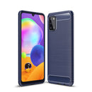 Samsung A31 Carbon Fibre TPU Case Slim Shockproof Cover