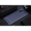 Samsung A31 Carbon Fibre TPU Case Slim Shockproof Cover
