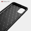 Samsung A31 Carbon Fibre TPU Case Slim Shockproof Cover