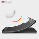 Samsung A31 Carbon Fibre TPU Case Slim Shockproof Cover