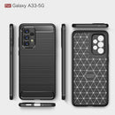 Samsung A33 5G Carbon Fibre TPU Case Slim Shockproof Cover