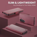 Samsung Galaxy A37 5G CaseMe Retro Wallet Case [Maroon]