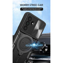 Samsung A37 5G Ring Kickstand Case w/ Camera Cover [Black] 4