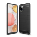 Samsung A42 Carbon Fibre TPU Case Slim Shockproof Cover