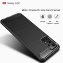 Samsung A52 Carbon Fibre TPU Case Slim Shockproof Cover