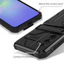 Samsung A56 5G Heavy Duty Kickstand Card Holder Case