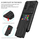 Samsung A56 5G Heavy Duty Kickstand Card Holder Case