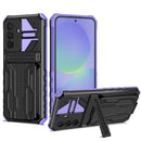 Samsung A56 5G Heavy Duty Kickstand Card Holder Case