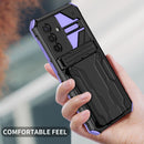 Samsung A56 5G Heavy Duty Kickstand Card Holder Case