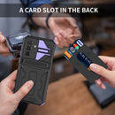 Samsung A56 5G Heavy Duty Kickstand Card Holder Case