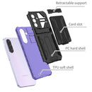 Samsung A56 5G Heavy Duty Kickstand Card Holder Case