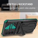 Samsung A56 5G Heavy Duty Kickstand Card Holder Case