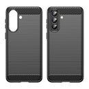 Samsung A57 5G Carbon Fibre TPU Case Slim Shockproof Cover Black