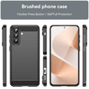 Samsung A57 5G Carbon Fibre TPU Case Slim Shockproof Cover Black