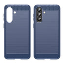 Samsung A57 5G Carbon Fibre TPU Case Slim Shockproof Cover Navy