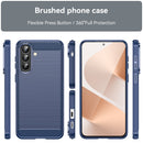 Samsung A57 5G Carbon Fibre TPU Case Slim Shockproof Cover Navy