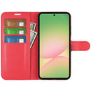 Wallet Case for Samsung Galaxy A57 5G – PU Leather Flip Cover with Card Holder & Stand [Red]