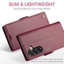Samsung Galaxy A56 5G CaseMe Retro Wallet Case [Maroon]