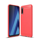Samsung A70 Carbon Fibre TPU Case Slim Shockproof Cover Red