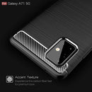Samsung A71-5G Carbon Fibre TPU Case Slim Shockproof Cover