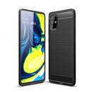 Samsung A71 Carbon Fibre TPU Case Slim Shockproof Cover