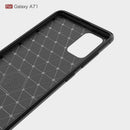 Samsung A71 Carbon Fibre TPU Case Slim Shockproof Cover