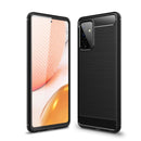 Samsung A72 Carbon Fibre TPU Case Slim Shockproof Cover