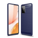 Samsung A72 Carbon Fibre TPU Case Slim Shockproof Cover