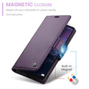 Samsung Galaxy A07 CaseMe Retro Wallet Case [Purple] 10
