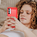 Samsung Galaxy A16 5G Carbon Fibre Brushed Case (Red) 6