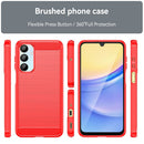 Samsung Galaxy A16 5G Carbon Fibre Brushed Case (Red) 8