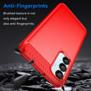Samsung Galaxy A16 5G Carbon Fibre Brushed Case (Red) 2