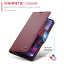 Samsung Galaxy A17 5G CaseMe Retro Wallet Case [Maroon] 10