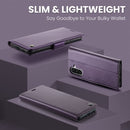 Samsung Galaxy A26 5G CaseMe Retro Wallet Case [Purple] 8