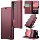 Samsung Galaxy A36 5G CaseMe Retro Wallet Case [Maroon] 1