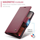 Samsung Galaxy A37 5G CaseMe Retro Wallet Case [Maroon] 10