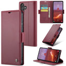 Samsung Galaxy A55 Retro PU Leather Wallet Case 1