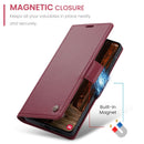 Samsung Galaxy A56 5G CaseMe Retro Wallet Case [Maroon] 10